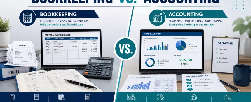 Bookkeeping vs. Accounting: A Complete Guide to Roles, Benefits, and Hiring