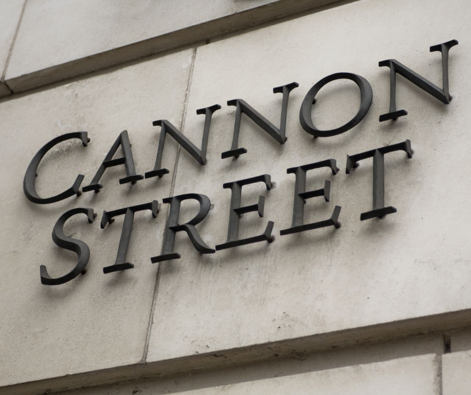 Small Business Accountants London based on Cannon Street. Cannon Street sign, NRV Tax Ltd.